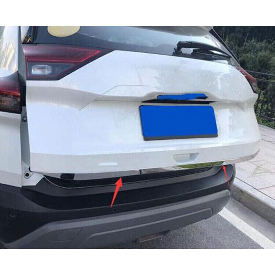 for Nissan Rogue 21-23 Chrome Steel Rear Tailgate Trunk Lid Strip Cover Trim 1P