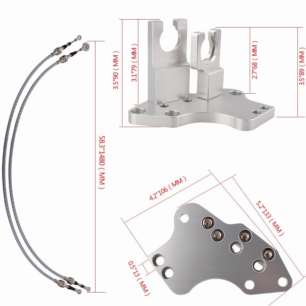 H F Series Trans Bracket  Cables Shift Linkage H22 H23 Swap Prelude for Civic F20