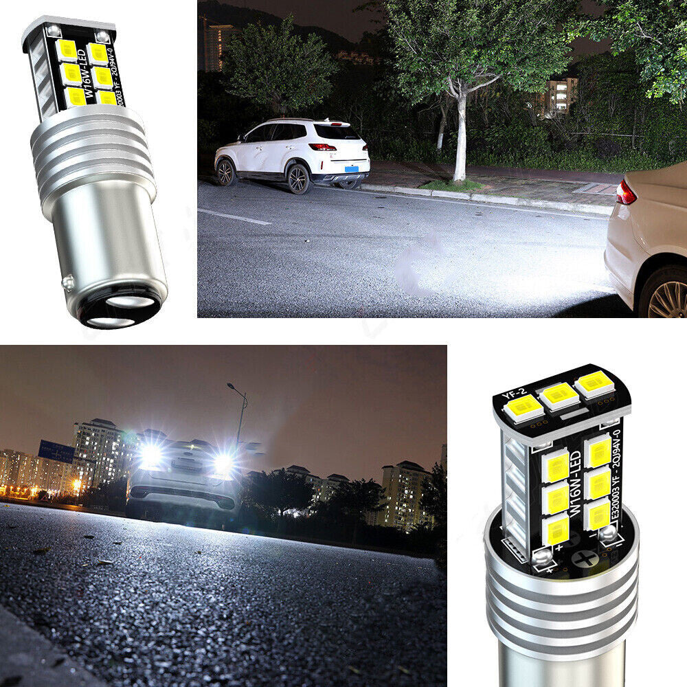 2x 15-SMD White LED Front Indicator Light DRL Bulbs for Chevy C1500/K1500