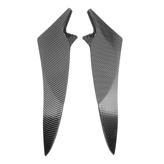 for Yamaha 2009-2014 YZF R1 Carbon Fiber Gas Tank Side Trim Cover Fairing Cowl