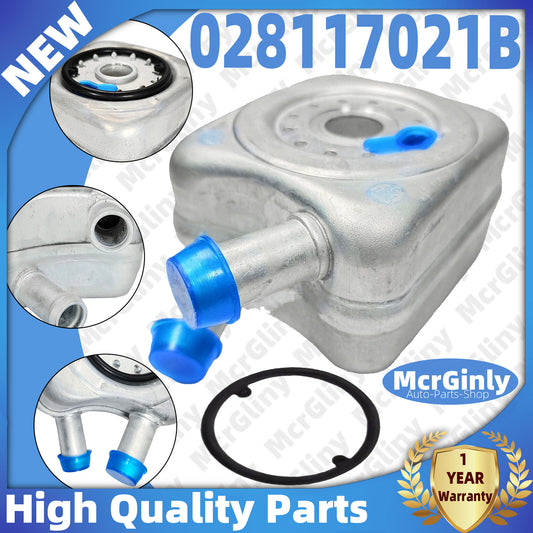 Engine oil cooler with ring gasket suitable for Golf , for Jetta , for Audi A4, A6, TT #028117021B n