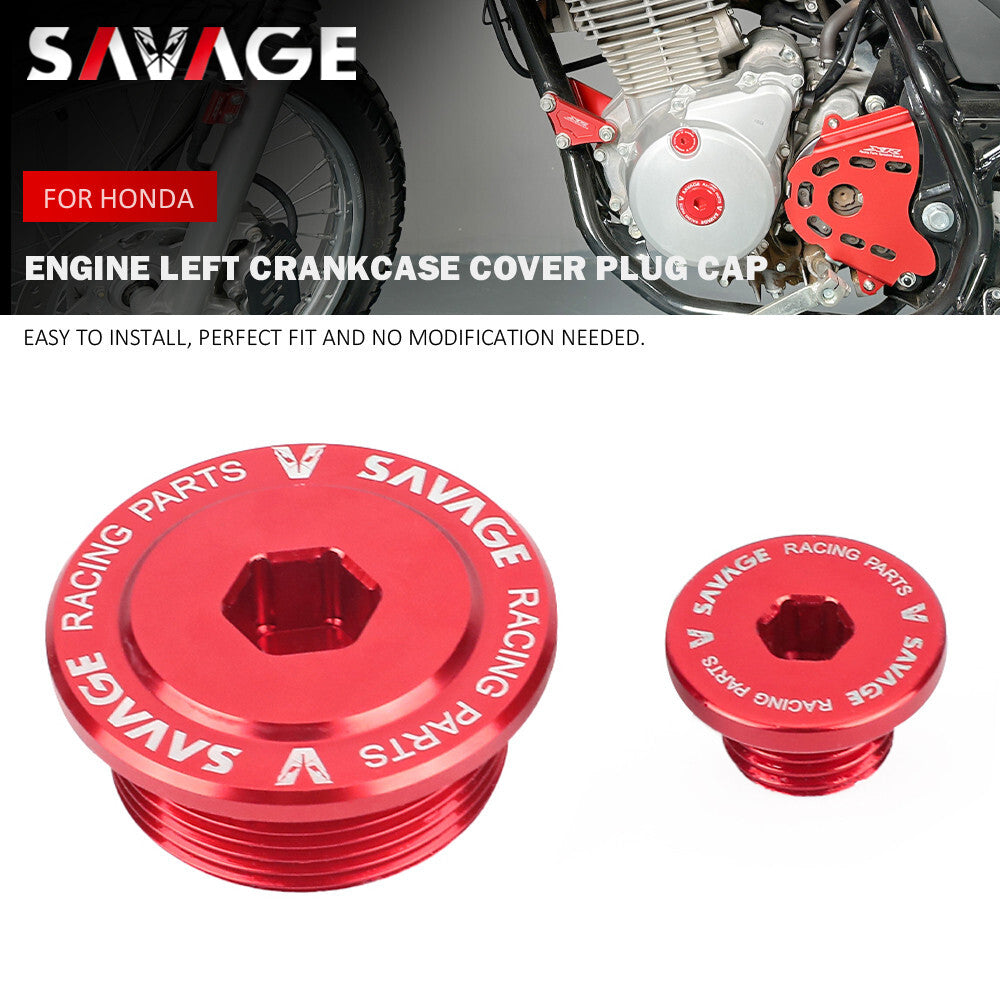 CNC Engine Plug Caps Crankcase Covers for HONDA XR150L 2014-2024 XR150L XR190L Q
