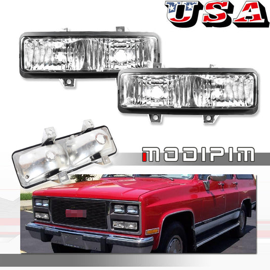 Suitable for for GMC Pickup Truck SUV Van Transparent Signal Corner Parking Light Lens - v