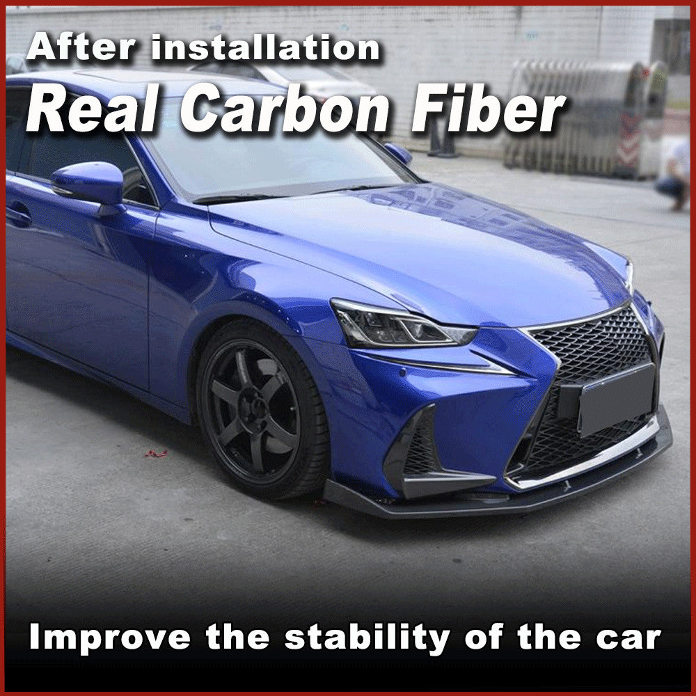 for Lexus IS250 IS350 Base F sport 2017-20 REAL Carbon Front Bumper Lip Spoiler