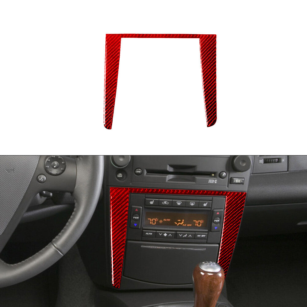 7PCS Red Carbon Fiber Window Switch Sticker Trim for Hyundai Azera 2006-2011 v