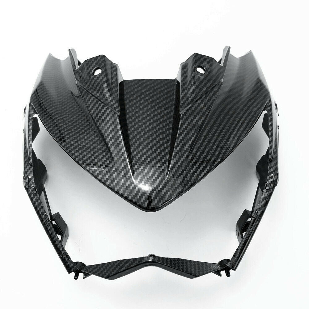 Carbon fiber upper front nose light surround fairing for Kawasaki Z800 13-18