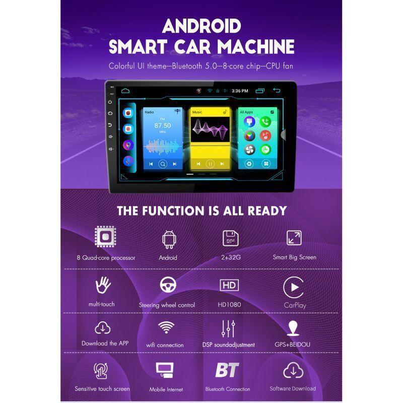 8-Core Android Car Radio GPS Navigation Carplay for Hyundai Santa Fe 2006-2012