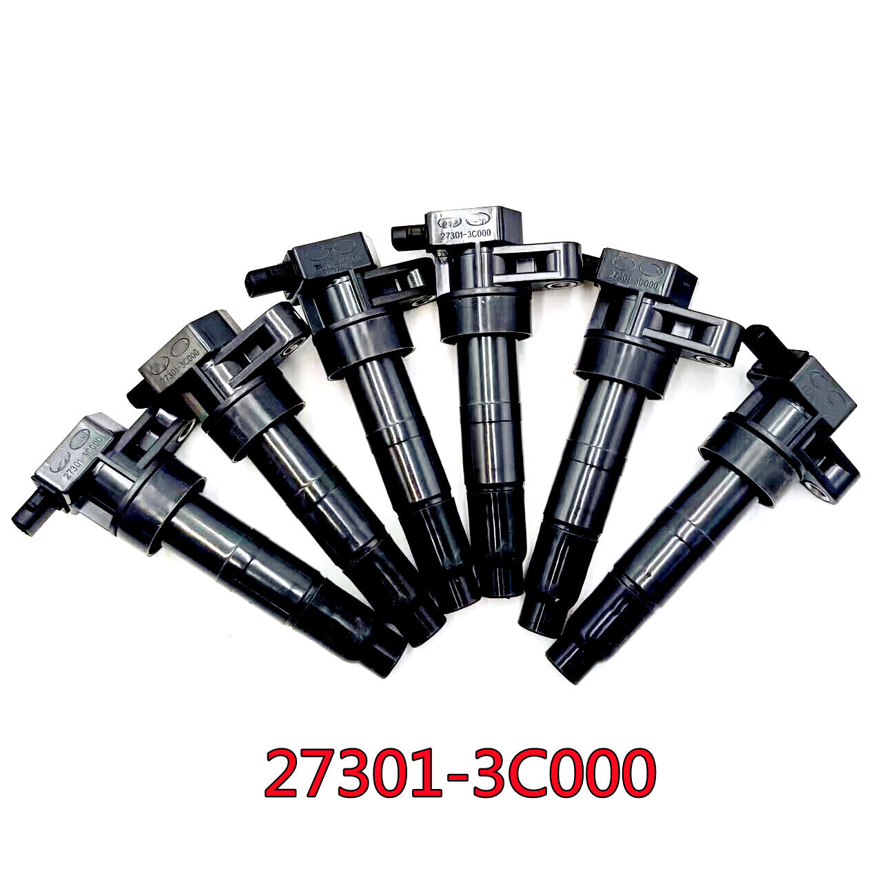 6-pack of 27301-3C000 ignition coils suitable for 06-15 for Hyundai and for Kia Sorento 3.3L, 3.5L, and 3.8L engines.