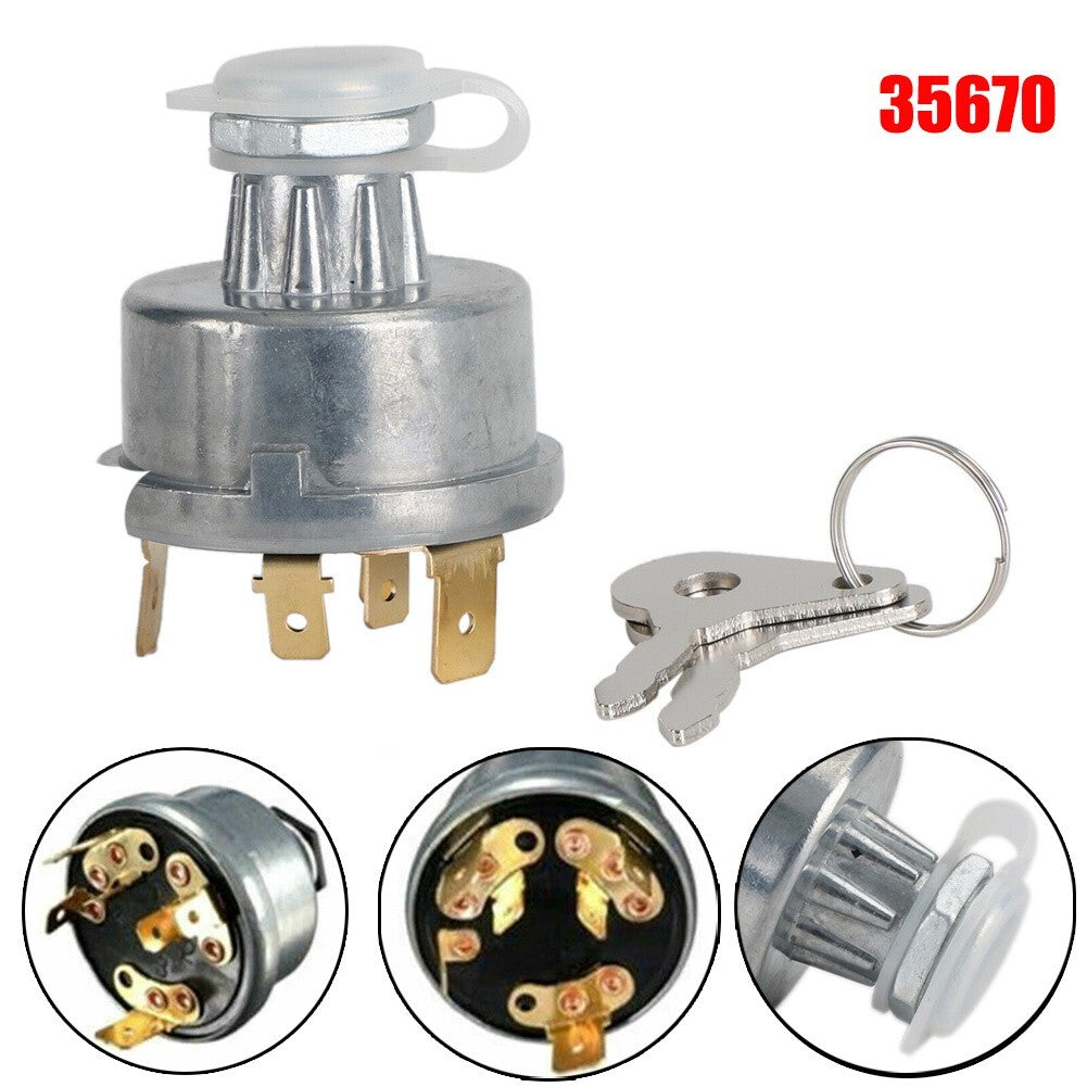 Tractor Keys Metal 12V/24V 150g 1pc 2pcs For Lucas 128SA 35670 Tractor