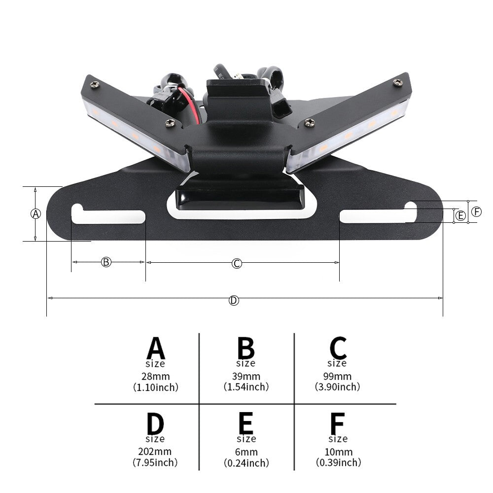 for Ducati Panigale 955 V2 1100 V4/S/R Tail Tidy License Plate Holder with Light Q