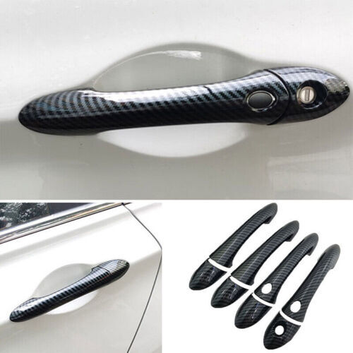 for Hyundai Sonata 2011-2014 Carbon Style Side Door Handle Molding Cover Trims