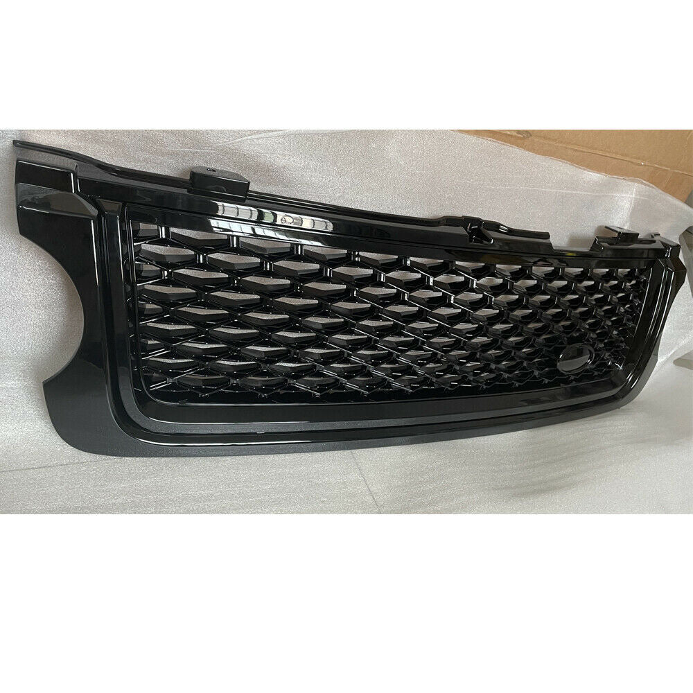 Front Grille Black Grill W/Side Vent Trim Fit For LR for Range Rover L322 2010-2012