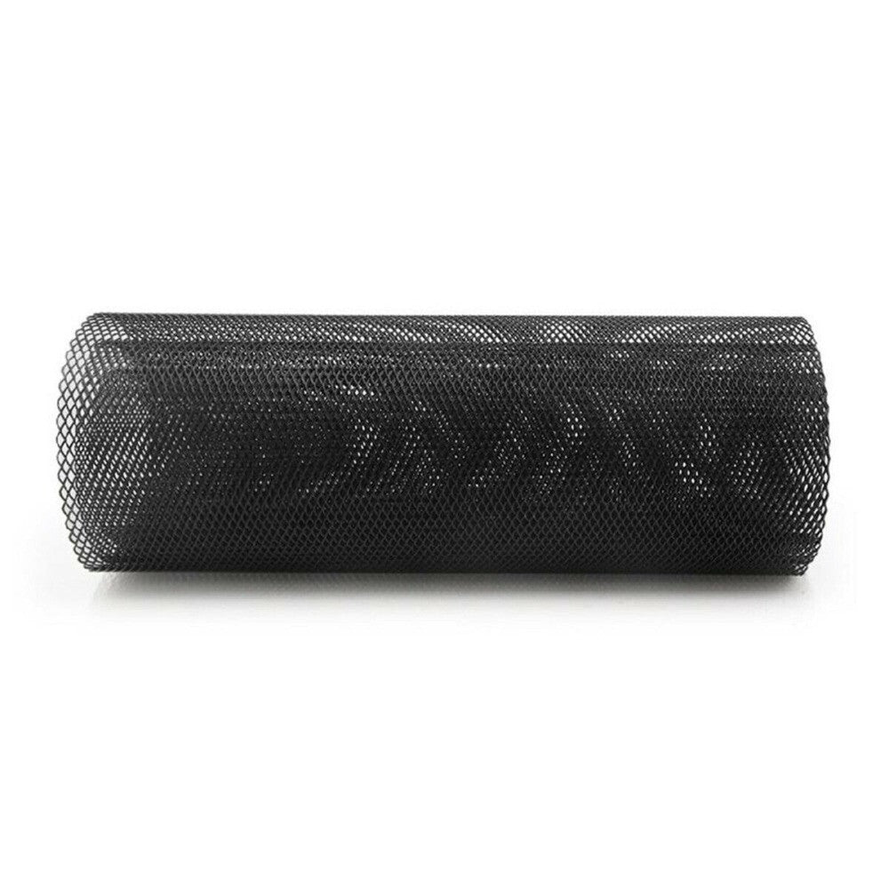1Black Hexagonal Mesh Car Front Upper Bumper Grille Net Aluminum Grille Section n