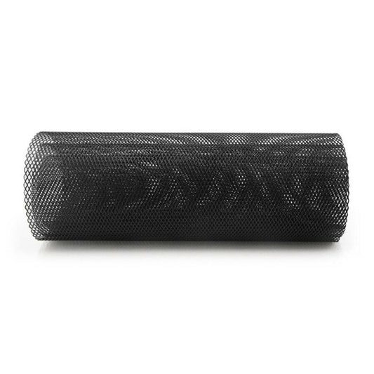 1Black Hexagonal Mesh Car Front Upper Bumper Grille Net Aluminum Grille Section n