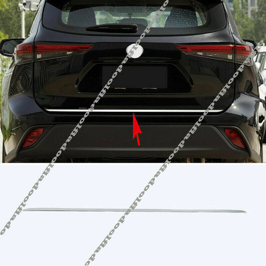 for Toyota Highlander 2020-23 STAINLESS REAR TRUNK TAIL GATE DOOR LID COVER TRIM