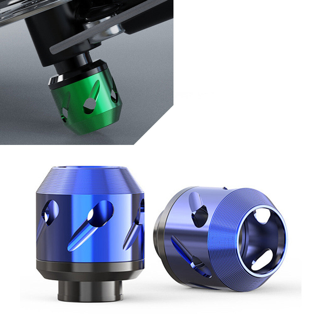 2¡Á CNC Frame Anti-falling Protector Ground Crash Slider Motor Dirt Pit Bike Blue