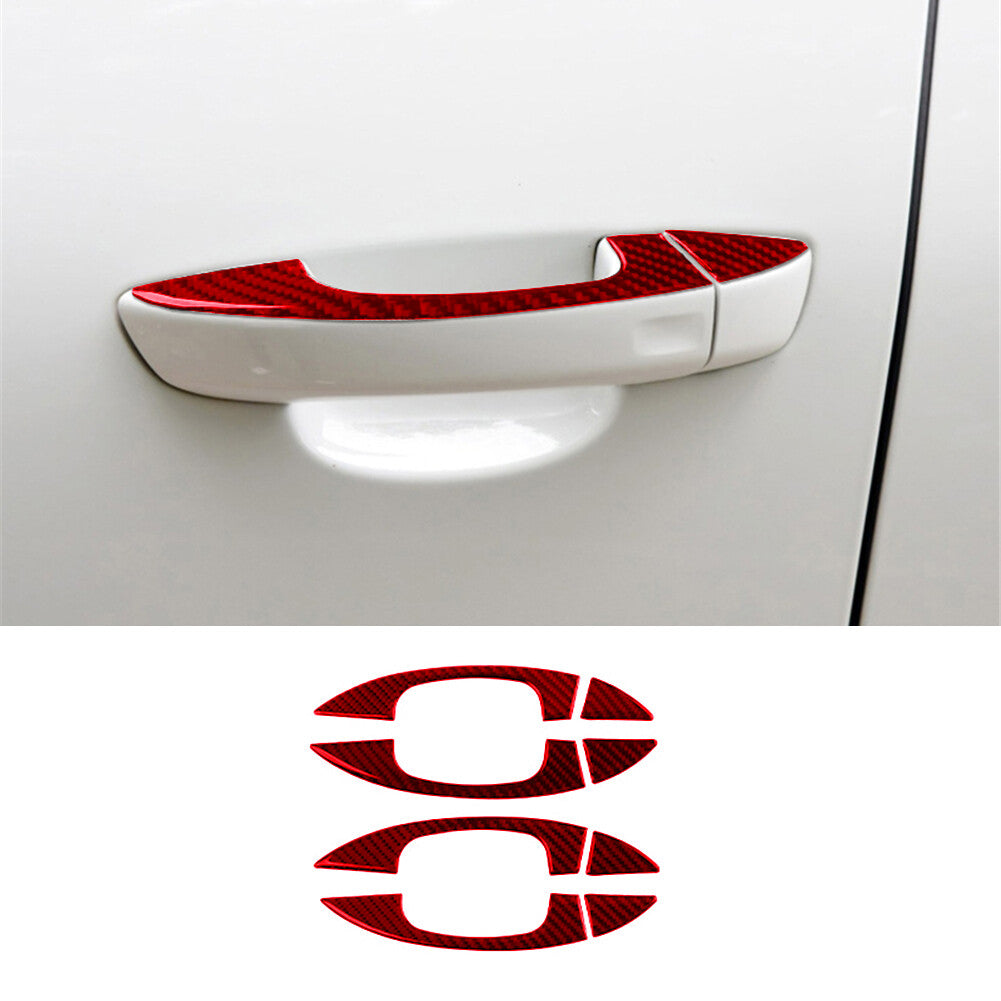 Red Carbon Fiber Rear Watercup Panel Cover Trim for Camry 2007-2011 v