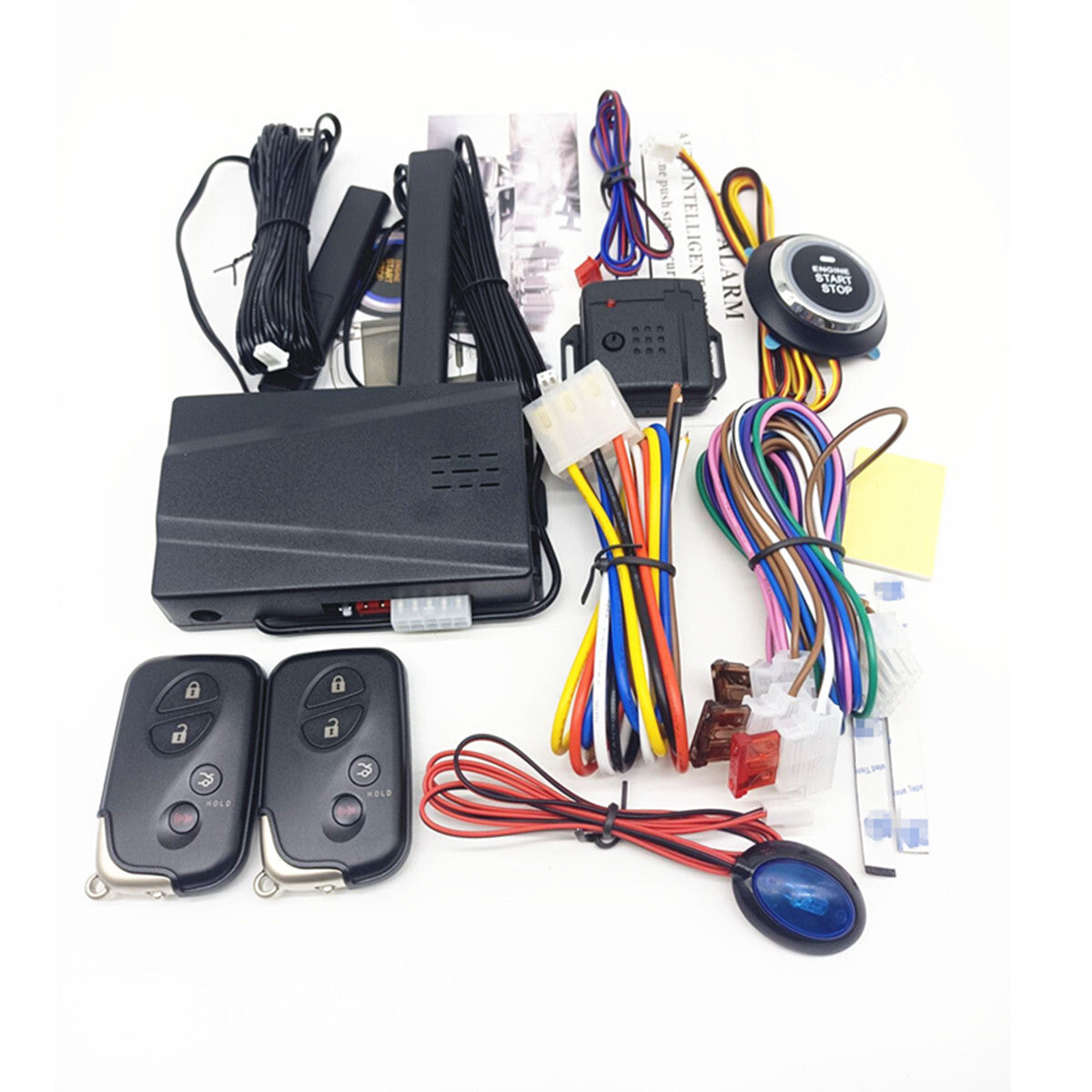 Car Remote Start Kit Keyless Entry System Push Starter Stop One-button Accessory