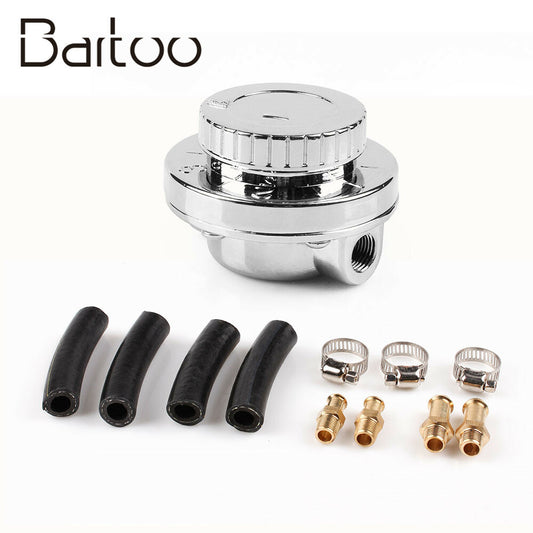 8mm 10mm Adjustable 1-5 PSI Oil Fuel Pressure Carburetor Treatment Regulator Q