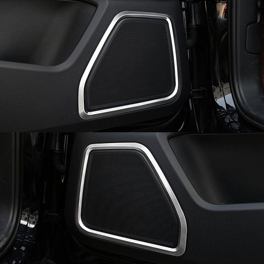 4x Fit for Porsche Macan 2014-2019 Door Speaker Horn Ring Frame Cover Trims