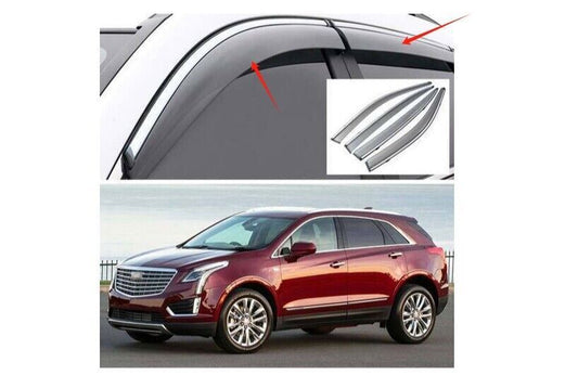 for Cadillac XT5 2017-2023 Window Visor Vent Shade Wind Deflector Sun Rain Guard
