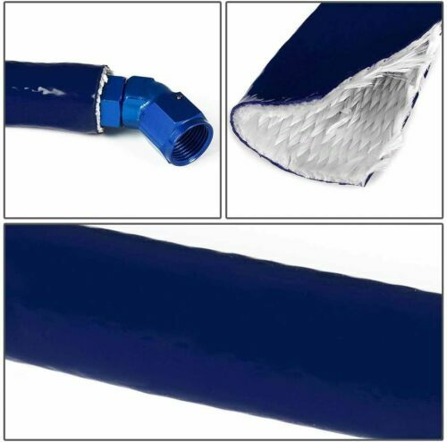 Blue fiberglass cable sheath, flame-insulated, oil-resistant wire protection conduit