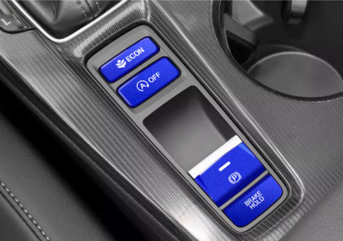 Blue Central Console Gear Shift Button Trim Cover for Honda for Civic 11th 2022-2023