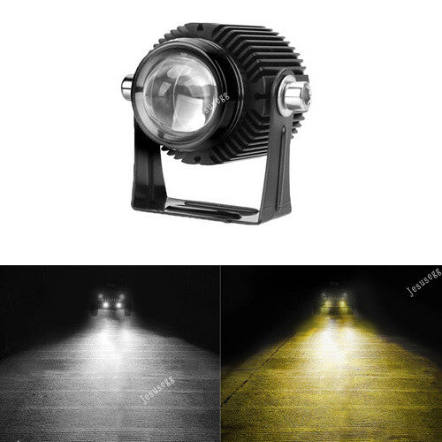 For Motorcycles Cars Trucks Boat LED Dual High Low Beam Headlight Spotlight