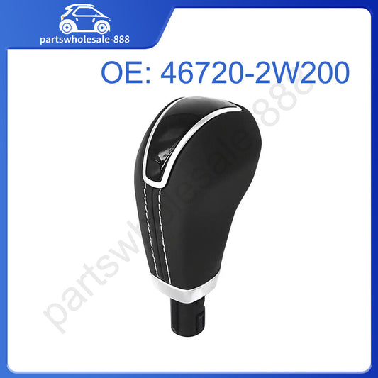 46720-2W200 Leather Gear Shift Knob Shifter Fits for Hyundai Santa Fe 2013-2020