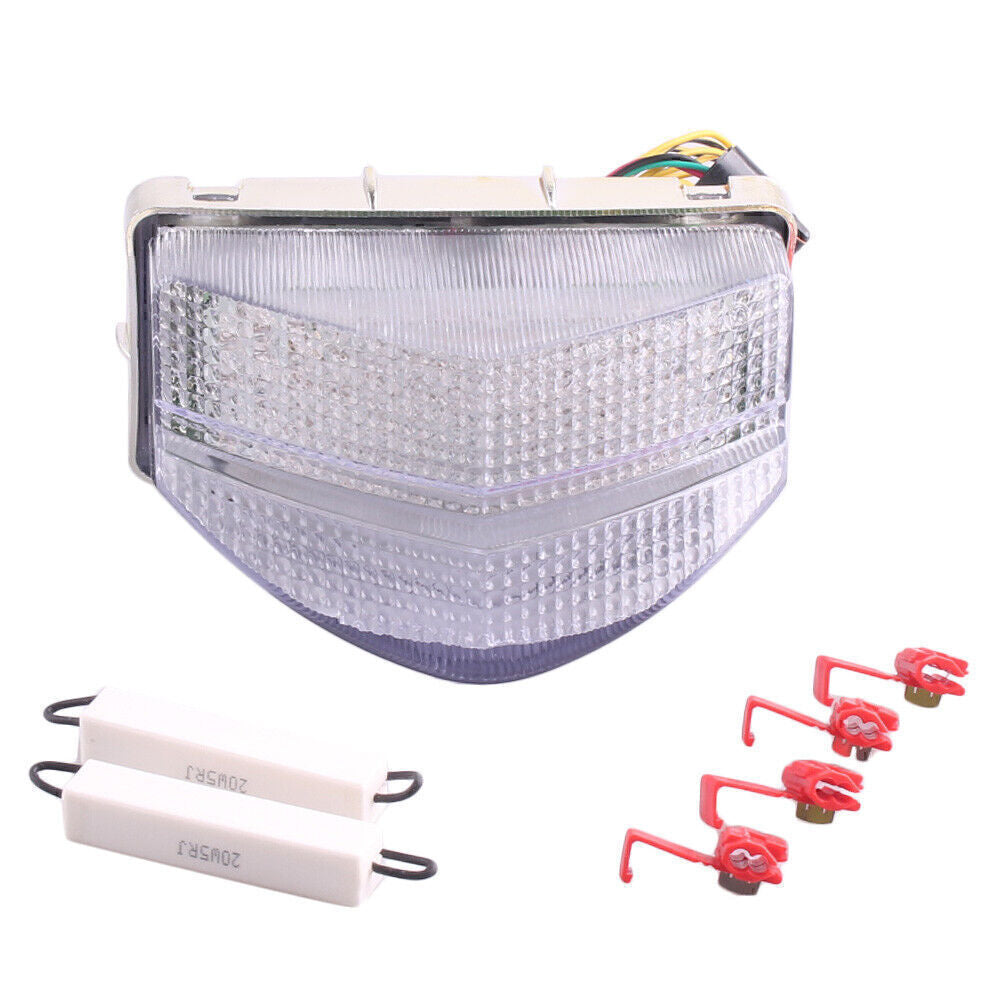LED Tail Lamp Rear Taillight Running Light Clear Lens Fit for Honda CBR600 F4I 01-03 Q