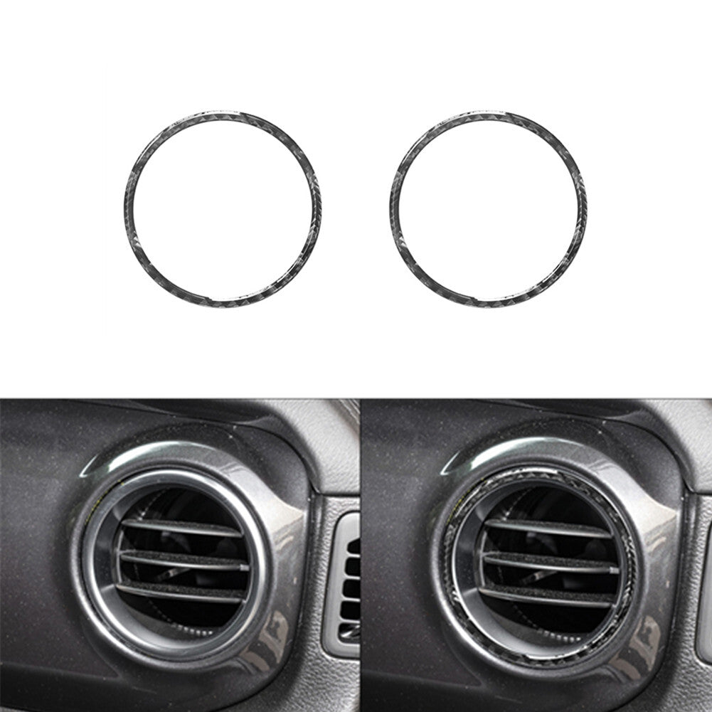 Carbon Fiber Center Climate Control Cover Trim for Jeep for Wrangler JK 2011-2017 v