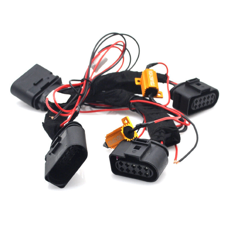 2x Retrofit facelift LCI Led Head light cable wire adaptor Loom For v