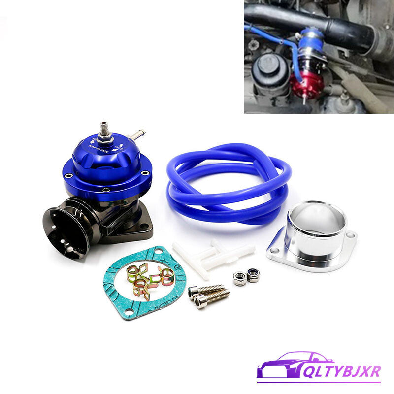 Type-RS Turbo Blow Off Valve Kit Adjustable Universal 25psi BOV Blow Dump Blue