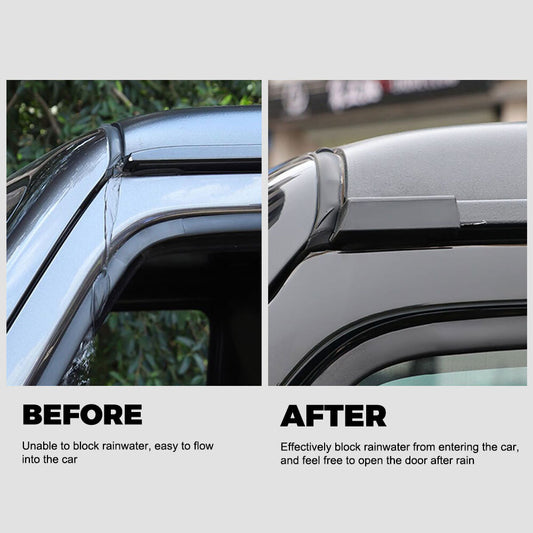 Black Water Rain Gutter Extension Fits for Jeep for Wrangler JL 2018-2021 Accessories