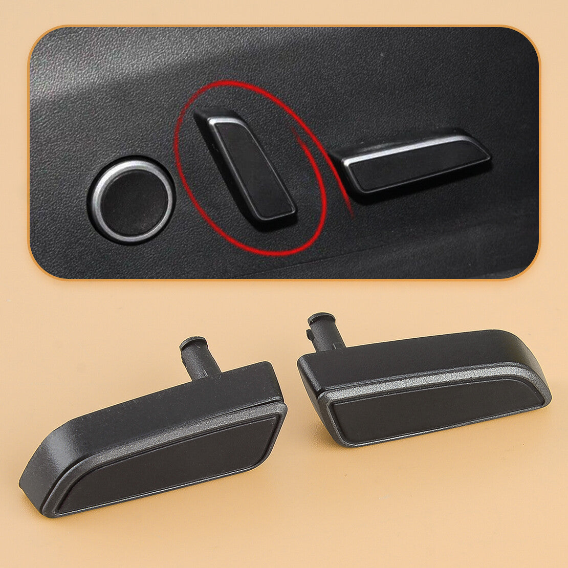 Side for Seat Recliner Adjustment Button fit for Model 3/Y 2021-2023 v