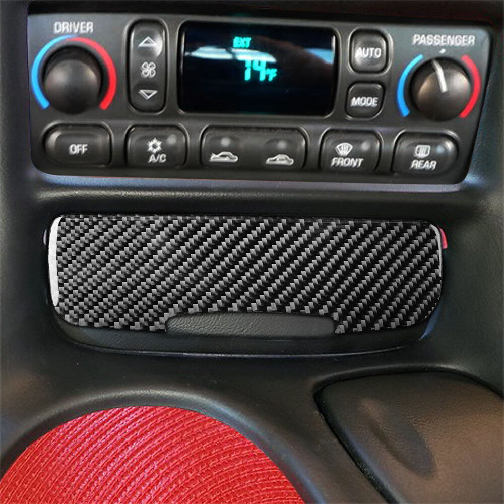 Carbon Fiber Interior Power Outlet Panel Cover for Chevrolet for Corvette C5 1998-04