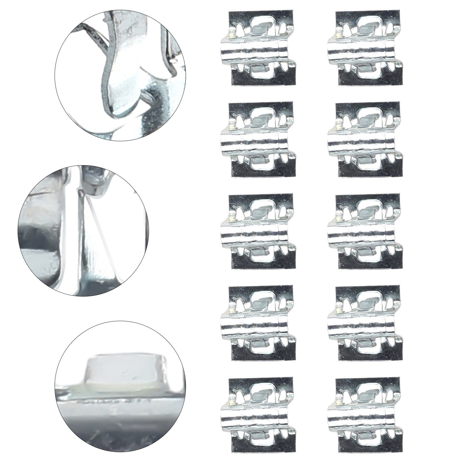 High-efficiency metal clips for organizing automotive wires and cables (10-pack)