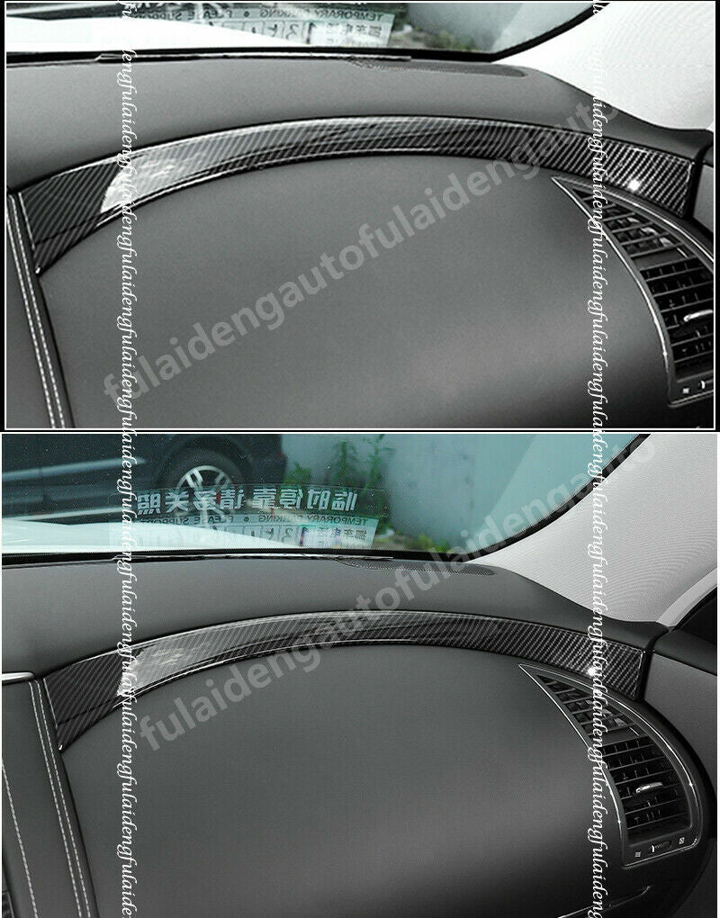 Carbon Fiber Central Control Panel Strip Cover for Nissan Patrol Y62 2017-2019