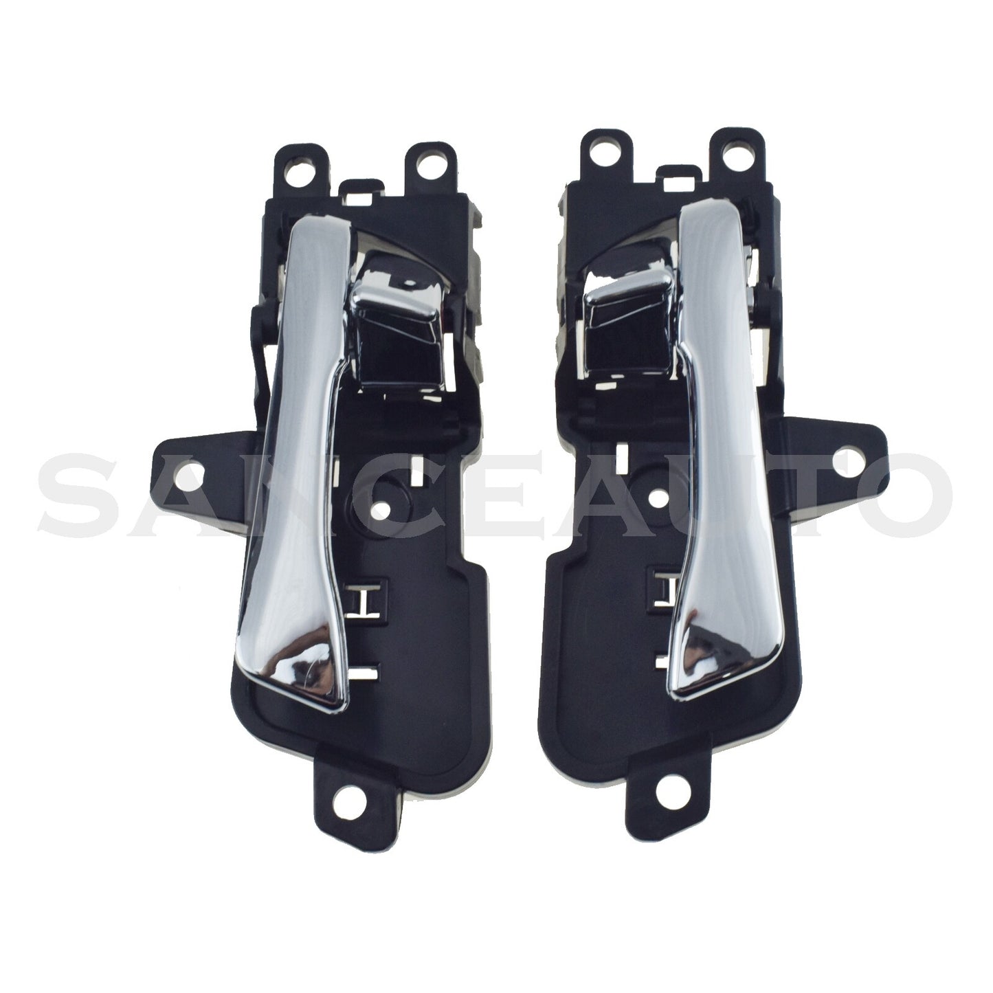 Two-piece set of chrome-plated interior door handles (front, rear, left, right) suitable for Hyundai Sonata 2011-2015. n