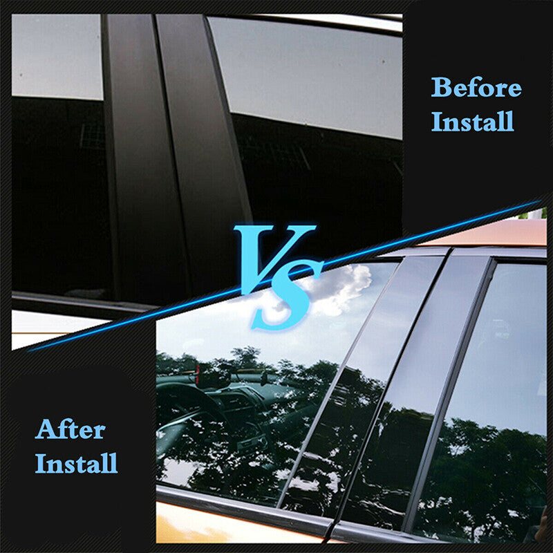US STOCK For 2017-2020 for Hyundai for Elantra Gloss Black Door Trim Window Pillar Post
