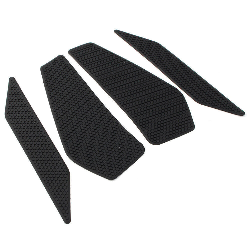 4x Side Tank Traction Grips Pads for Kawasaki EX400 400 2018-2021 2019 BLK