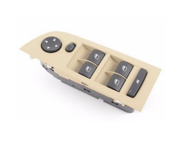 The new beige window mirror switch control unit is compatible with E90, E91, 318i, 320i, and 325i. n