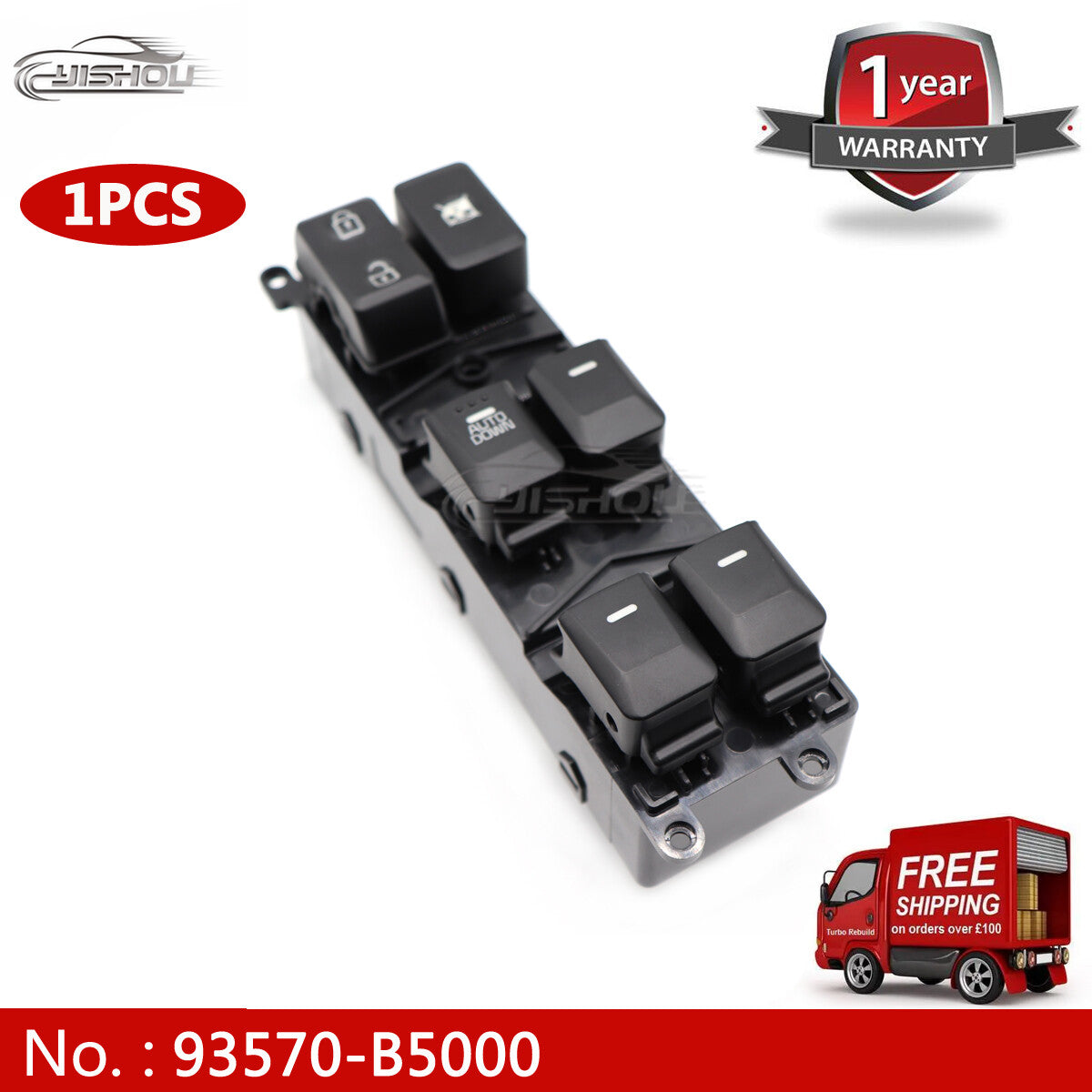 93570-B5000 Power Window Main Switch 18-Pin for Kia Forte Cerato K3 2014-2017