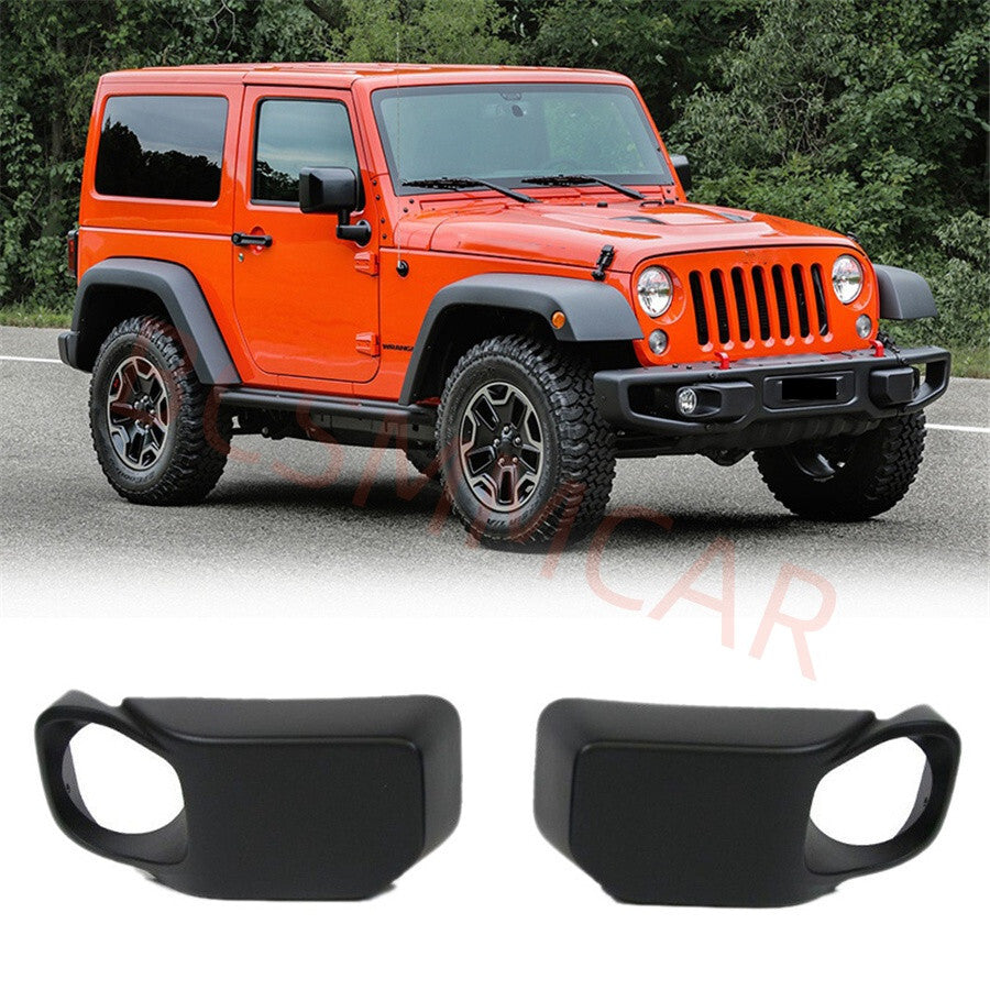 1 Pair Car Front Bumper Fog Light Lamp Cover Bezel Durable Protector Accessories Q