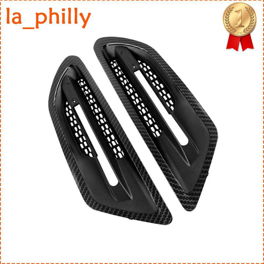 Pair Side Vent Grille Air Fender Mesh Carbon Fiber for 5-Series F10 M5 2011-2016