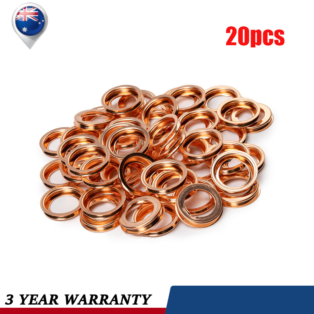 20PCS Metal Oil Drain Plug Crush Washer Gasket for INFINITI for NISSAN 11026-01M02 Q
