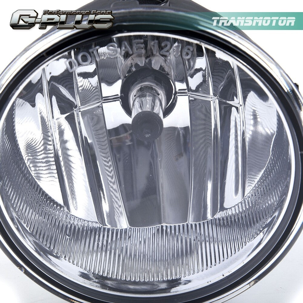 2-Piece Clear Lens Round Fog Lights Fit 2006 - 2010 for with Bulbs - v