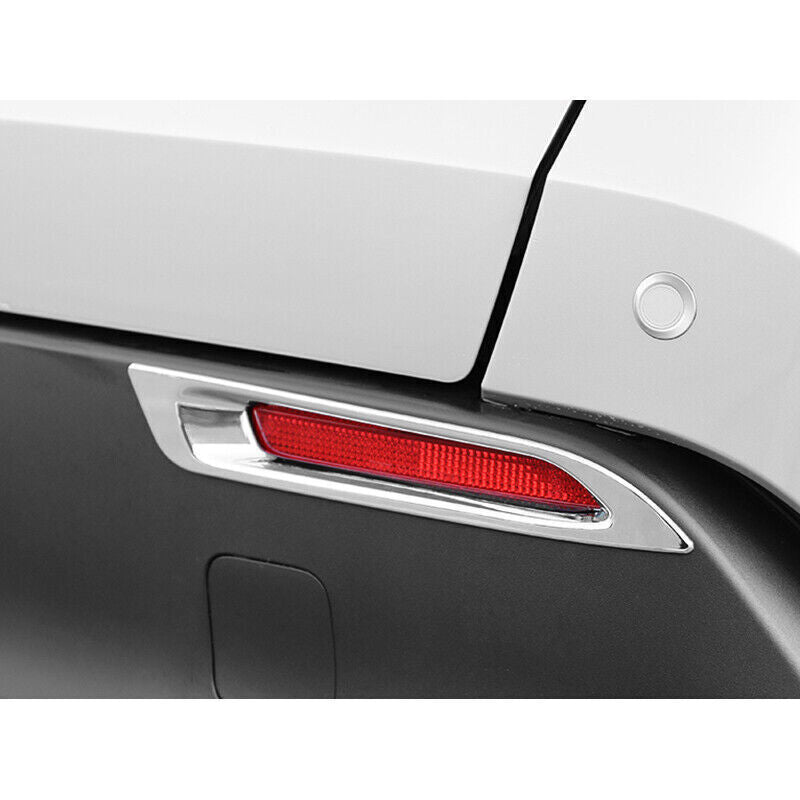 for Toyota BZ4X 23-2024 Chrome Look Rear bumper Fog Light Lamp Cover Frame Trims