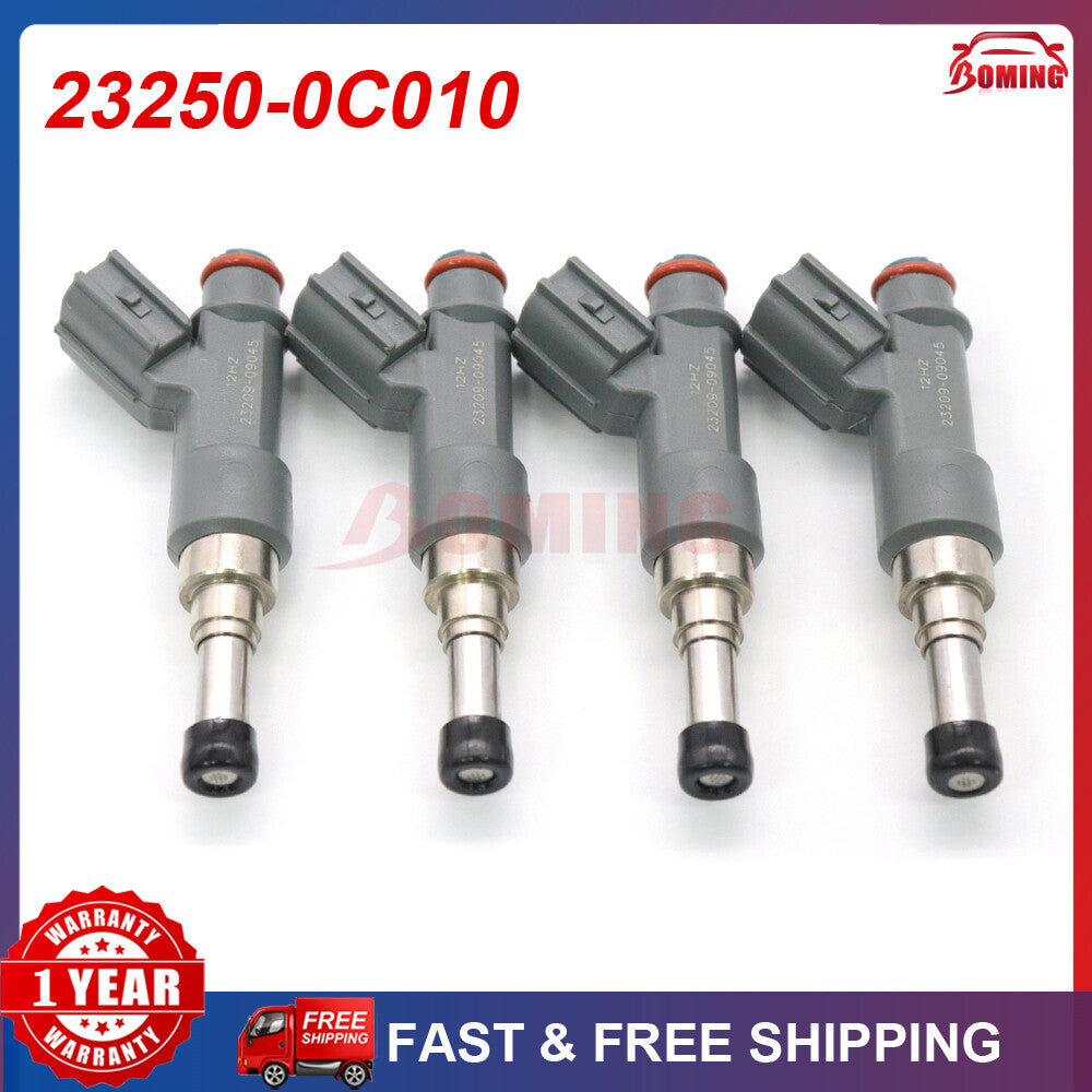 4PCS New Fuel Injectors For 2005-16 for Toyota Tacoma 2006-15 Hilux 2.7L 23250-0C010