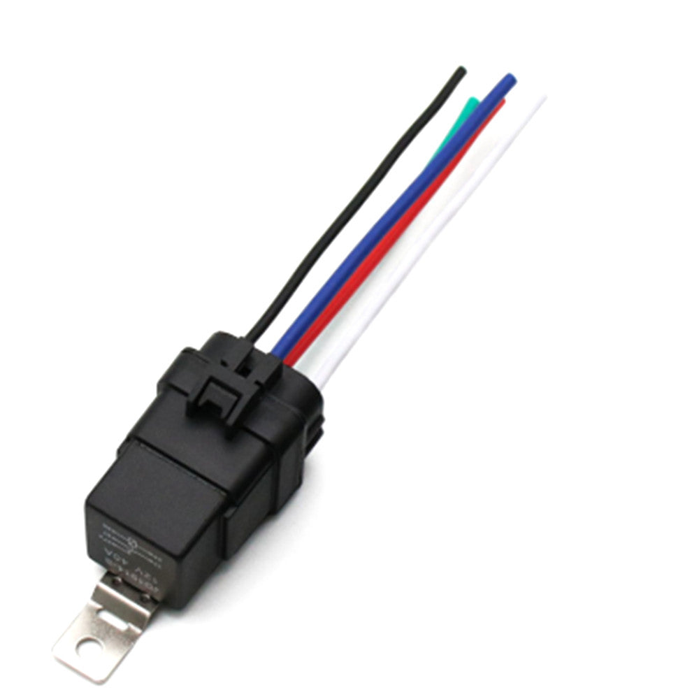 5x Automotive Car Relay Switch Harness SPDT Waterproof 30A/40A DC12V Wires 5-Pin
